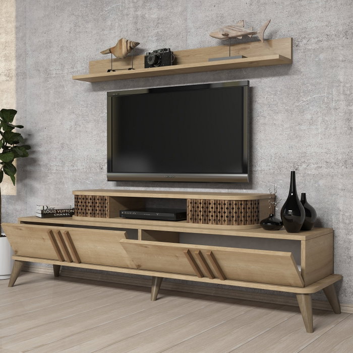 Hanah Home Eylül - Conjunto de muebles de salón Roble Hanah Home Eylül - Conjunto de muebles de salón Roble